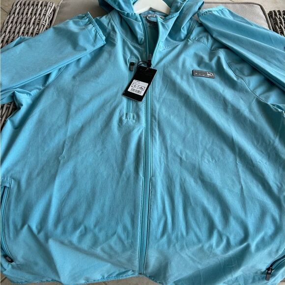 Men’sPUMA golf jacketBlue Hooded Jacket new w tags - Picture 9 of 13